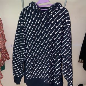 champion hoodie navy blue